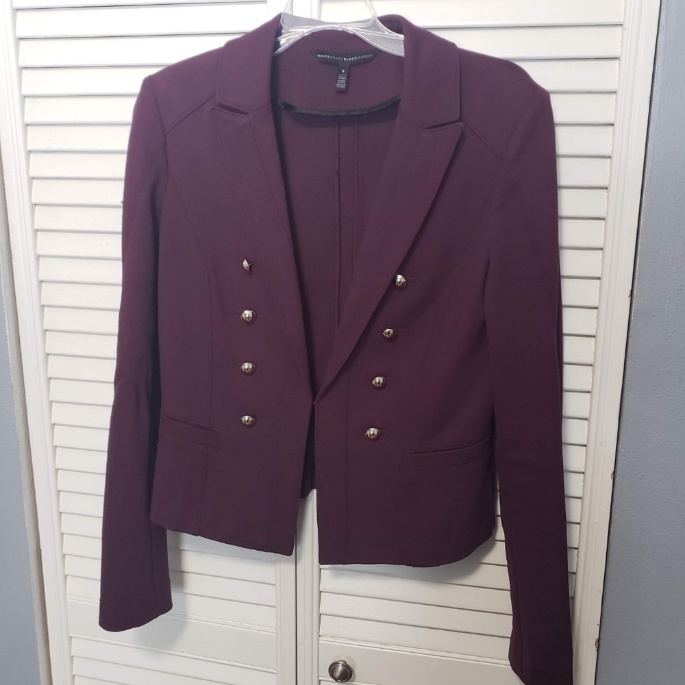 White House Black Market Purple Blazer